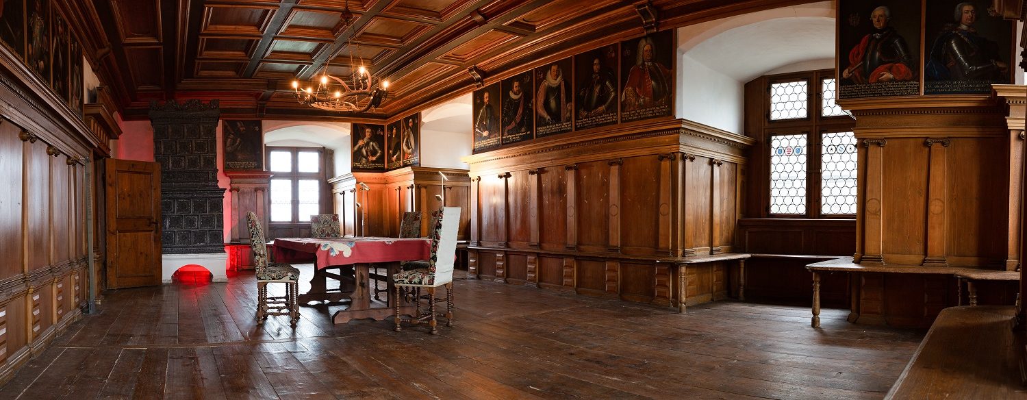 Rittersaal der Waldburg original erhalten von 1568 (c) Silke Monk, Kissleg